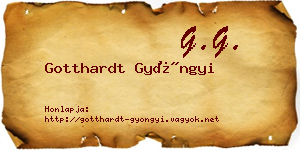 Gotthardt Gyöngyi névjegykártya